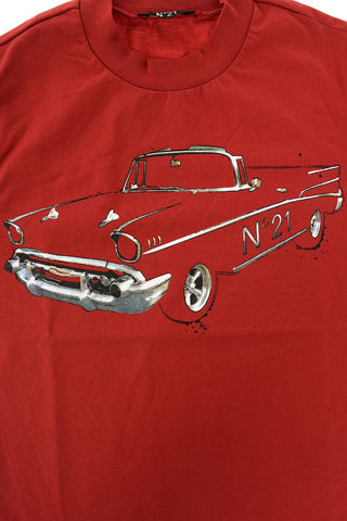 crew-neck OVER t-shirt with print