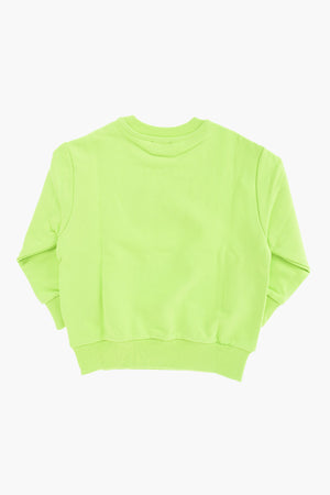 crew-neck sweatshirt with logo patch