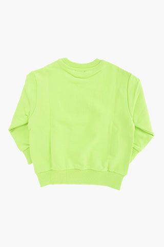 crew-neck sweatshirt with logo patch