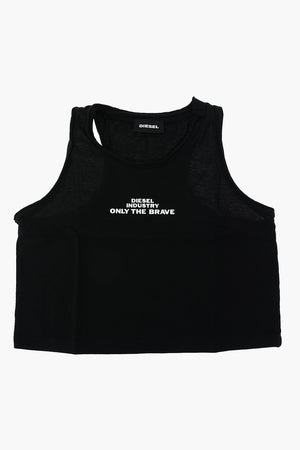 crew-neck TYLLINA top with print on the front