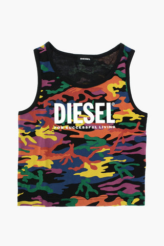 camouflage TCANNYRBOW tank top with print on the front