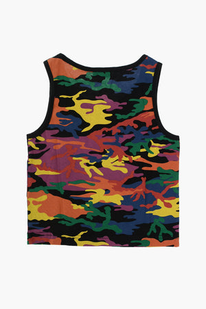 camouflage TCANNYRBOW tank top with print on the front
