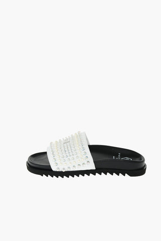 EST.1978 leather sandals with beads