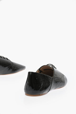 Point Toe Patent Leather Derby Shoes
