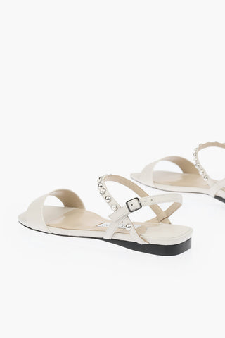 Bead AADRA Leather Flat Sandals