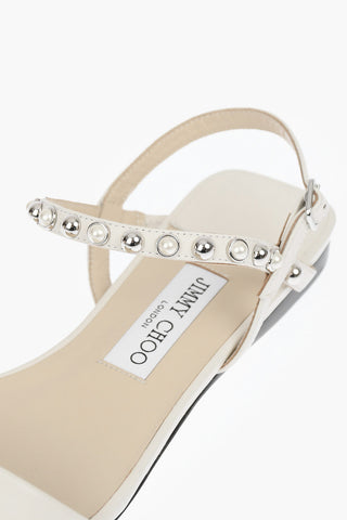 Bead AADRA Leather Flat Sandals