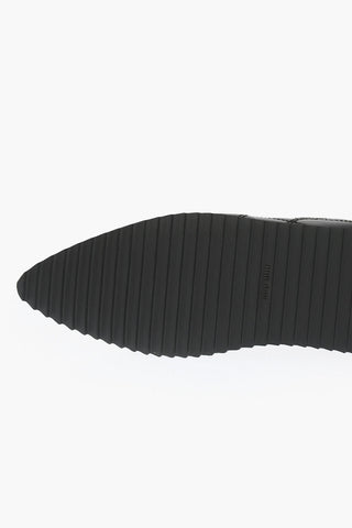 Sneakers a Punta in Pelle Trapuntata