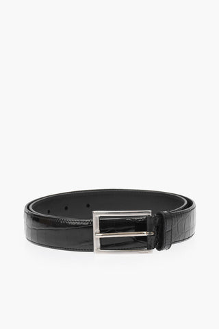Crocodile Leather Belt 30mm