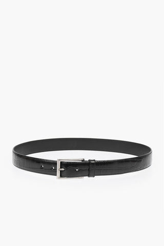 Crocodile Leather Belt 30mm