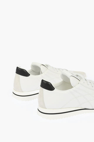 Point Toe Quilted Leather Sneakers