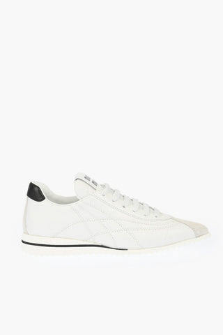 Point Toe Quilted Leather Sneakers