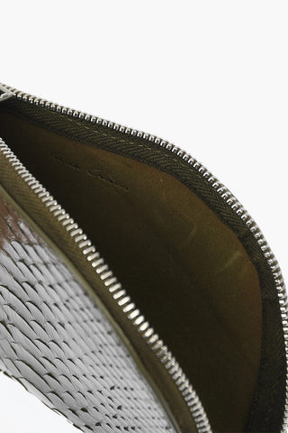 Portafogli Neckwallet in Pelle di Pitone con Zip
