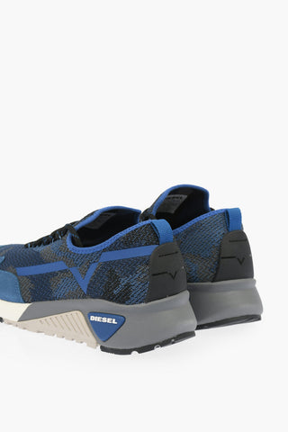 Sneakers Slip On in Tessuto con Inserti in Pelle