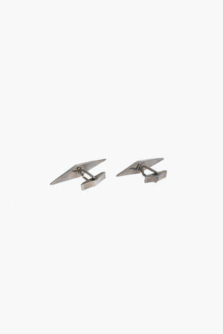 Black Rhodium OVAL DIAMOND Cufflinks