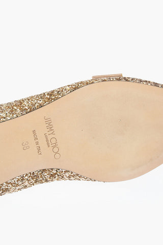 Front Bow GALA Glittery Ballet Flats