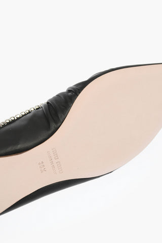Ballerine Slingback in Pelle con Swarowski