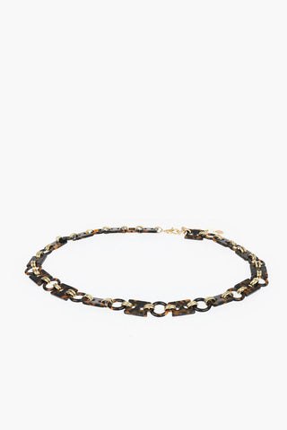 Animal Patterned Chain Belt 30mm