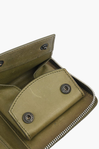 Zipped Python Leather Wallet
