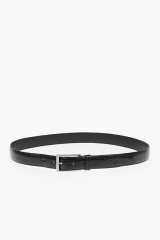 Crocodile Leather Belt 30mm