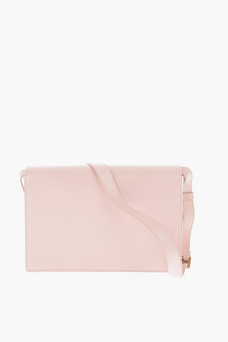borsa a tracolla in pelle e suede