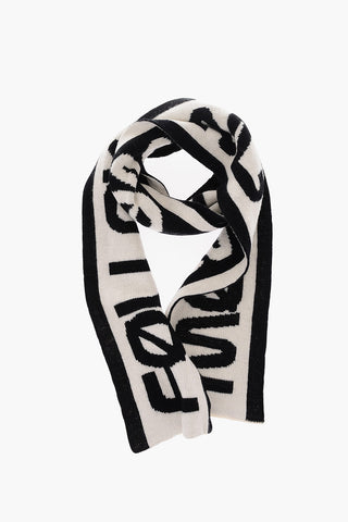 two-tone virgin wool scarf