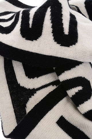 two-tone virgin wool scarf