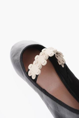 leather Mary Jane ballet flats