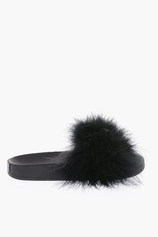 slides with feathers