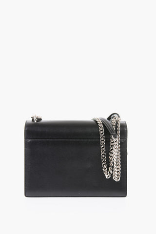 borsa in pelle con tracolla a catena