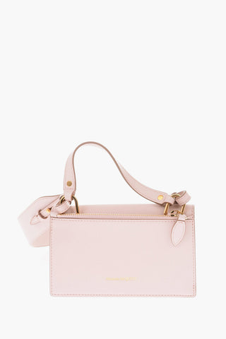 Leather MINI SKULL LOCK Crossbody Bag with Outer Pocket