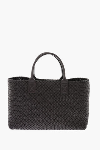 Double Handle INTRECCIATO Tote Bag with Inner Pouch