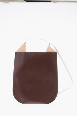 Magnetic Closure HELENE Leather Shoulder Bag