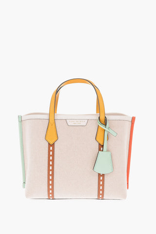 Canvas PERRY SMALL Tote Bag with Removable Shoulder Strap