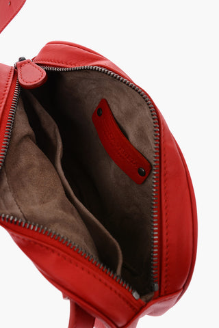 Braided Soft Leather Bumbag with Removable Belt