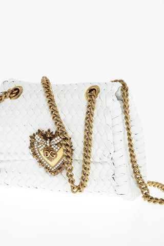 Borsa a Spalla DEVOTION in Pelle Intrecciata con Portamonete