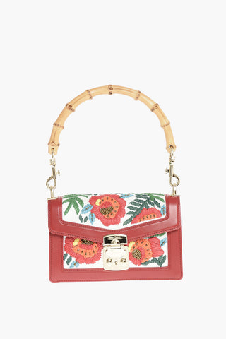Bamboo Handle CONFIDENTIAL Hand Bag