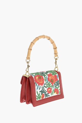 Bamboo Handle CONFIDENTIAL Hand Bag