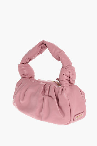 Knotted Handle Metalassè Leather Shoulder Bag