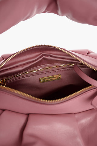 Knotted Handle Metalassè Leather Shoulder Bag