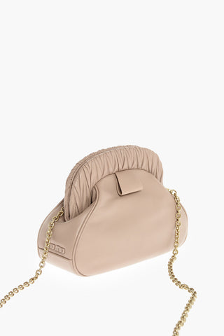 Quilted Detail Nappa Clutch