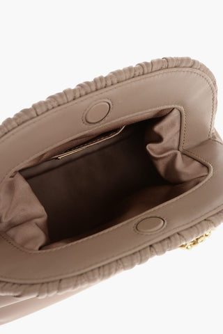 Quilted Detail Nappa Clutch
