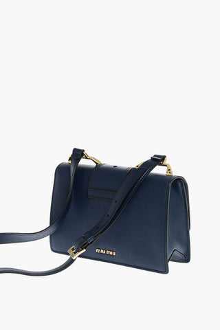 Jewel Maxi Buckle MADRAS BIJOU Leather Shoulder Bag