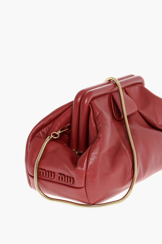 Pouch in Pelle con Chiusura Magnetica e Tracolla