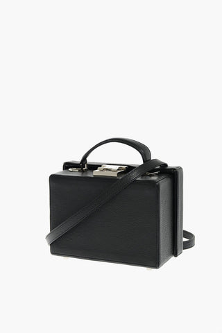 leather STATEMENT make up case with removable shoulder strap