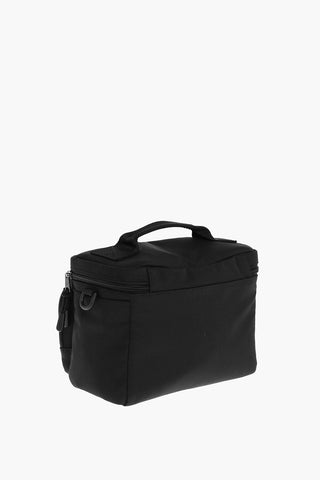 Logo Front Pocket Canvas Crossbody Bag