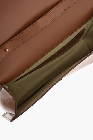 Metal Detail INFINITY Leather Shoulder Bag
