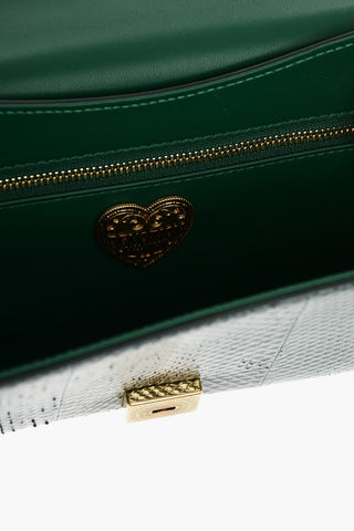Patchwork DEVOTION Shoulder Bag with Snakeskin Detail