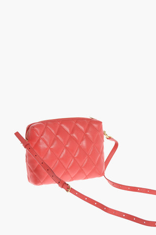 Zipped Quilted Leather B Shoulder Bag
