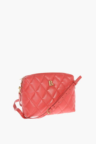 Zipped Quilted Leather B Shoulder Bag