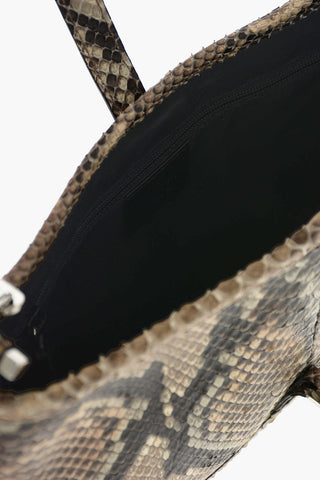 Python Skin Shoulder Bag
